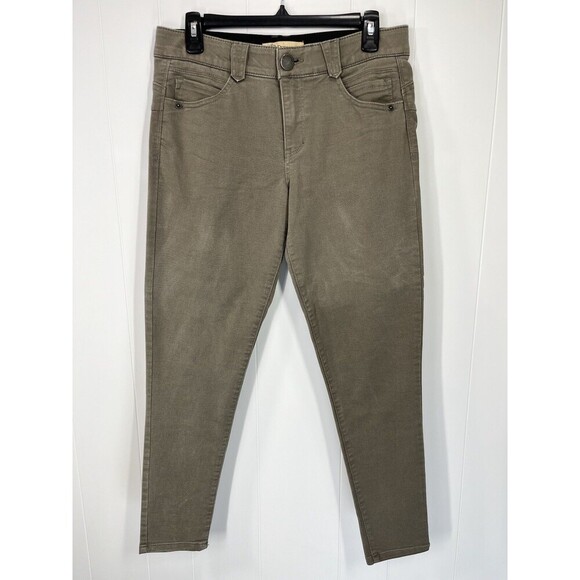 Democracy Ab Solution Jeans Womens 8 (31x26.5) Tan Tummy Control Skinny Ankle - Picture 3 of 9